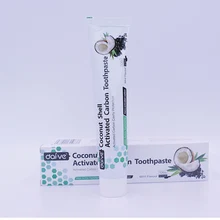 Новая Кокосовая Скорлупа активированный уголь отбеливание зубов Зубная паста натуральный черный мятный вкус 120 г