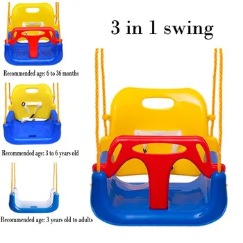 

New 3 in 1 color children swing outdoor toys baby swing toys
