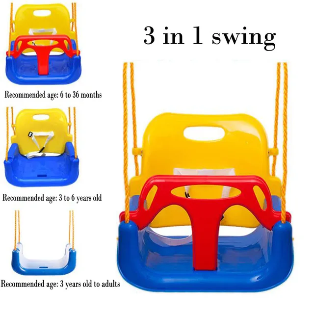 New 3 In 1 Color Children Swing Outdoor Toys Baby Toy New 3 In 1 Color Children Swing Outdoor Toys Baby