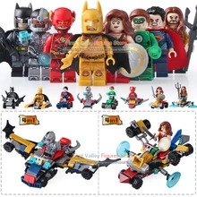 DR. TONG 80 шт./лот Супер герои Marvel Мстители, Супермен, Бэтмен чудо-женщина Тор Робин строительные блоки детские игрушки DLP9068