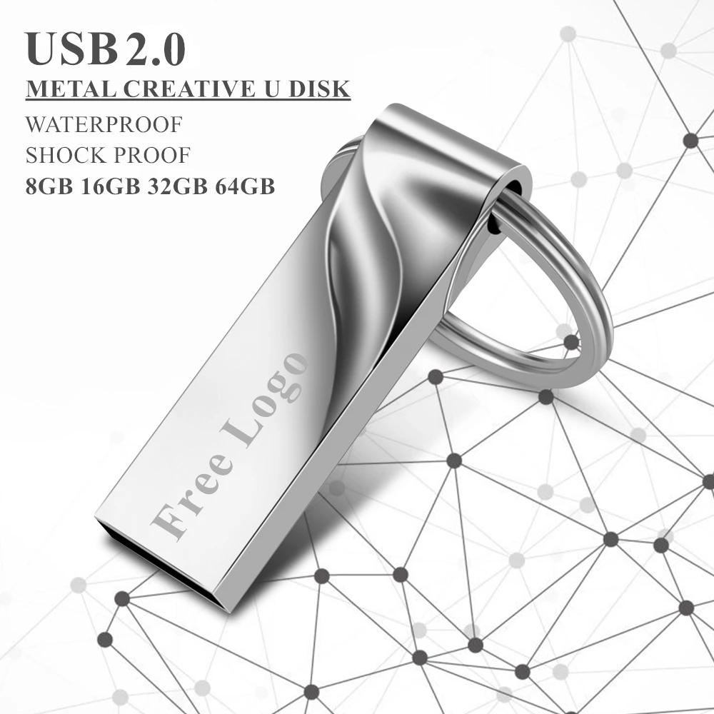 Лучший USB флеш накопители 128 ГБ мини металлический usb флеш накопитель ручка ключевой диск логотип Флешка ручка флеш карта памяти 32 ГБ 8 ГБ 4 ГБ 16 ГБ 128 ...