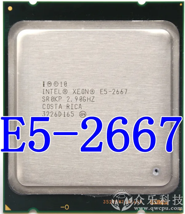 Intel 10x Intel Xeon PROCESSOR CPU SR0KP E5-2667 15 MB L3 Cache 2.90 GHz 6C 8GT/s 130w 886111637584 
