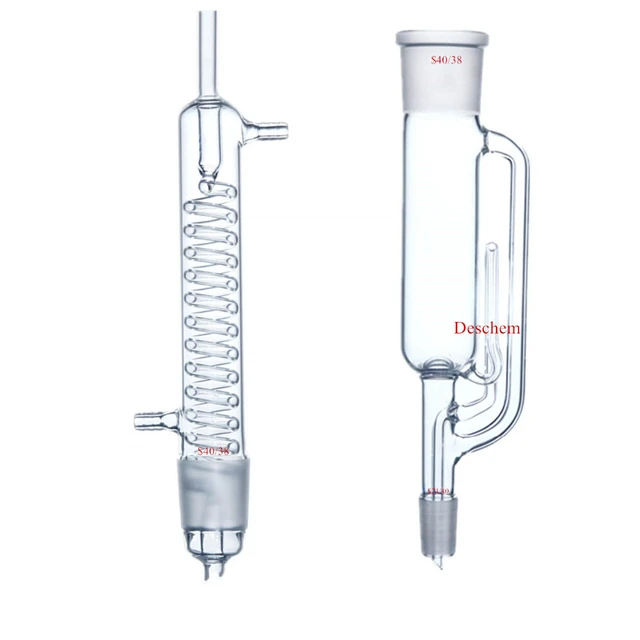 250ml,24/40,Glass Soxhlet Extractor Body,W/Coil Graham Condenser,Lab  Glassware - AliExpress