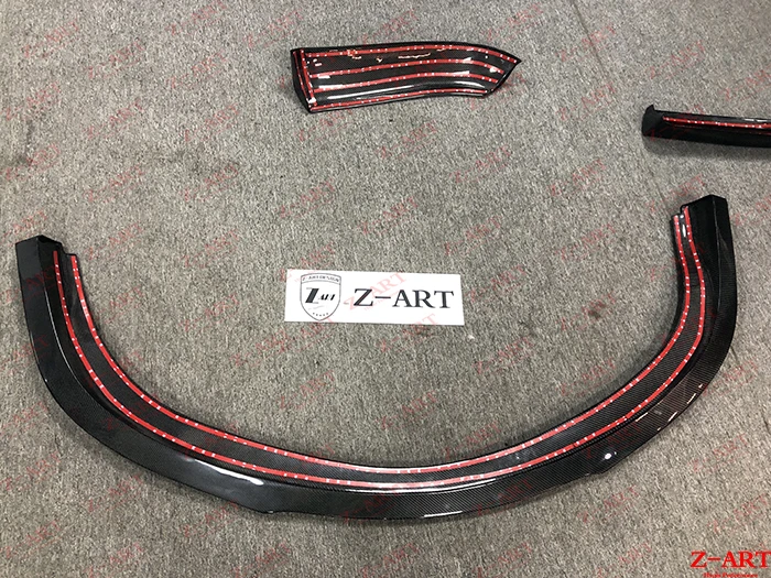 Оригинальная передняя губа Z ART RS из углеродного волокна для Porsche 911 2005 2009 передний
