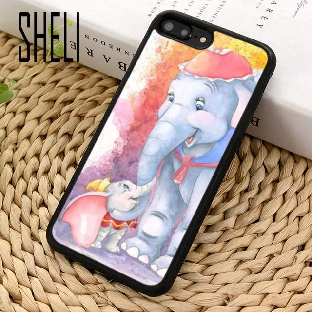 SHELI Dumbo The Elephant Art Painting Phone Case Cover For