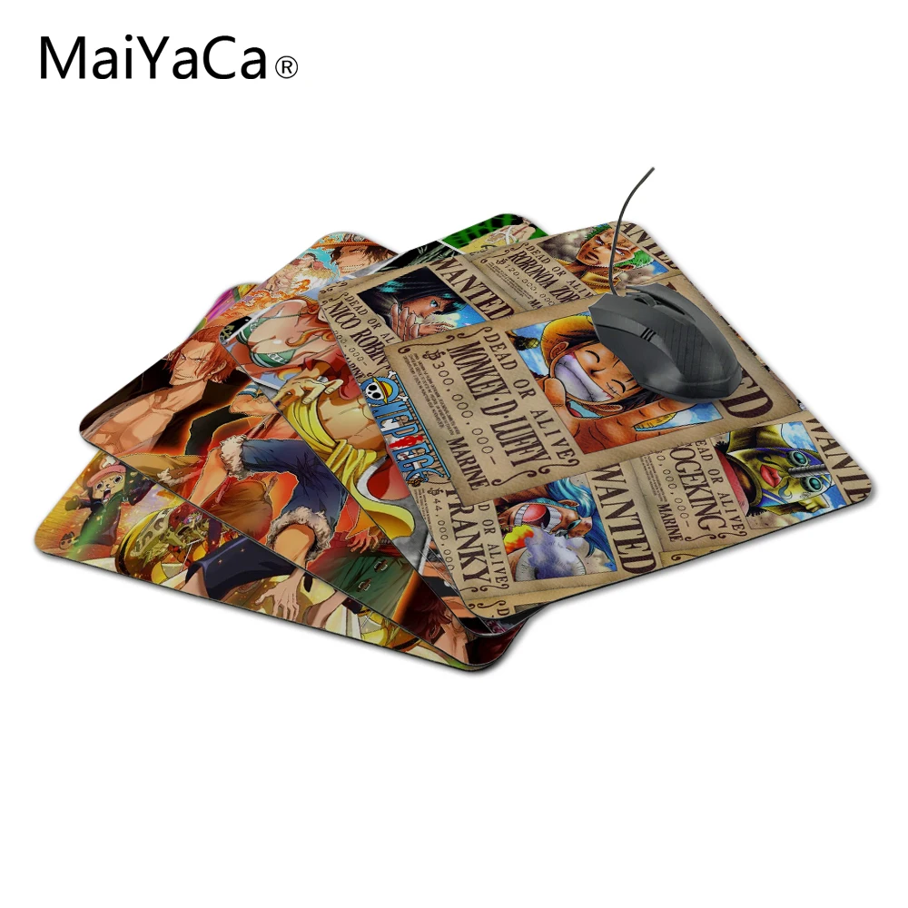 

New Anti-Slip PC Cartoon Anime One Piece Silicon Mouse Mat Pad Mice Mat for Optical Free Shipping