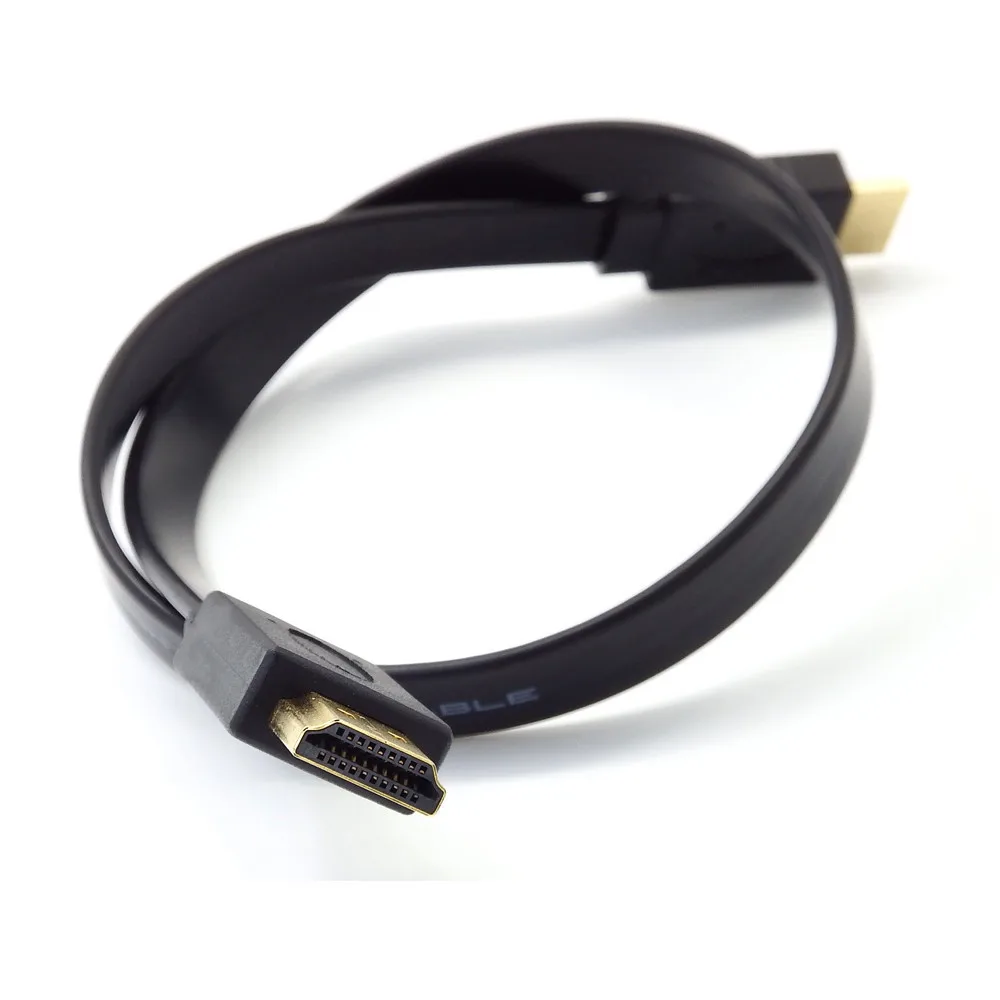 1 шт. Высокое качество 30 см Full HD короткий кабель HDMI Поддержка 3D штекер плоский Шнур