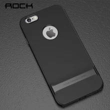 Rock оригинальный Royce чехол для телефона iPhone 6 6 S Жесткий PC + мягкая TPU ультра-тонкий роскошный сзади Чехол для iPhone 6 S Чехол телефон оболочки