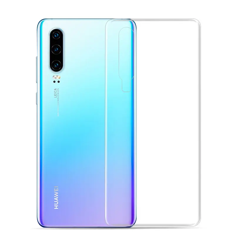 9D полное покрытие пленка для huawei P30 P30Lite P30Pro защита экрана Гидрогелевая Передняя пленка+ задняя пленка+ стекло для объектива камеры - Цвет: Back 9D Film