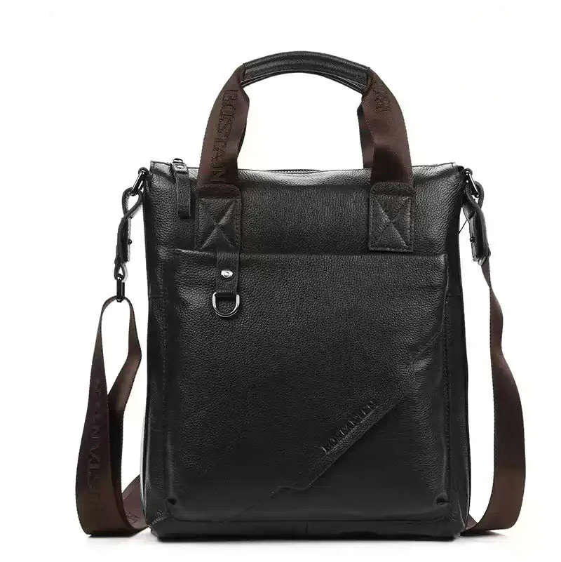 

FREE SHIPPING 100% GENUINE LEATHER cowhide Shoulder men's bag business messenger portable briefcase Handbag Tote Laptop Purse