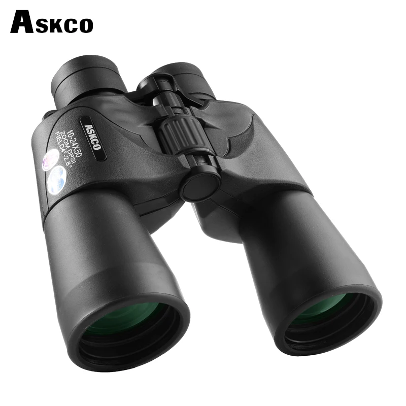 Askco Binoculars 10-24X50 Powerful Continuous Zoom Hunting telescope Professional Binoculars High Definition Nitrogen Waterproof Askco Binoculars 10-24X50 Powerful Continuous Zoom Hunting telescope Professional Binoculars High Definition Nitrogen Waterproof