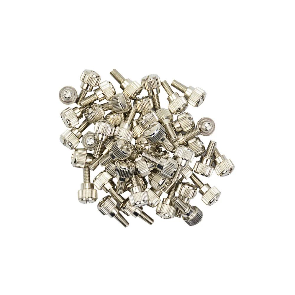 

10Pcs Thumb Screw M4x8mm M4 DIY Tool adjustment manual screws DIY Fine Case Silver