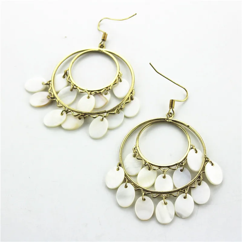 

XQ Free shipping 2015 white round earrings The new popular banquet texture