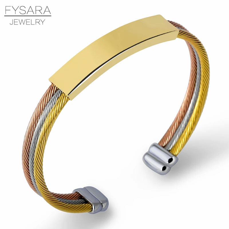Bracciale Polsino Scanalato In Acciaio Inossidabile – Porta Elastici Per Capelli, Regalabile, 3 Colori