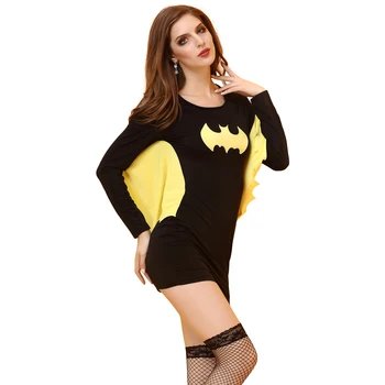 

Batman Dress Costume Woman Halloween Costume Batgirls Costume Cosplay Girls Tight Strapless Skirts With Cape