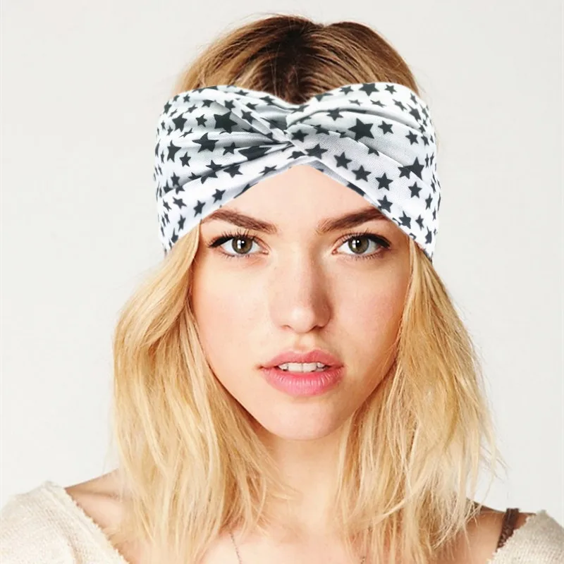 

Stars Striped Headbands for Women Girls Rose Flower Knot Turban Headwraps Hairband Hair Bands Headwear Outdoor Hair Accessories