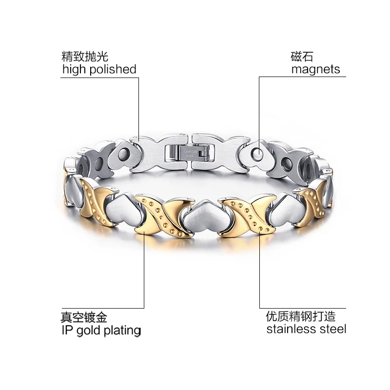 Новые браслеты и браслеты из нержавеющей стали Женский магнитный браслет браслеты для здоровья распродажа браслетов ювелирные изделия