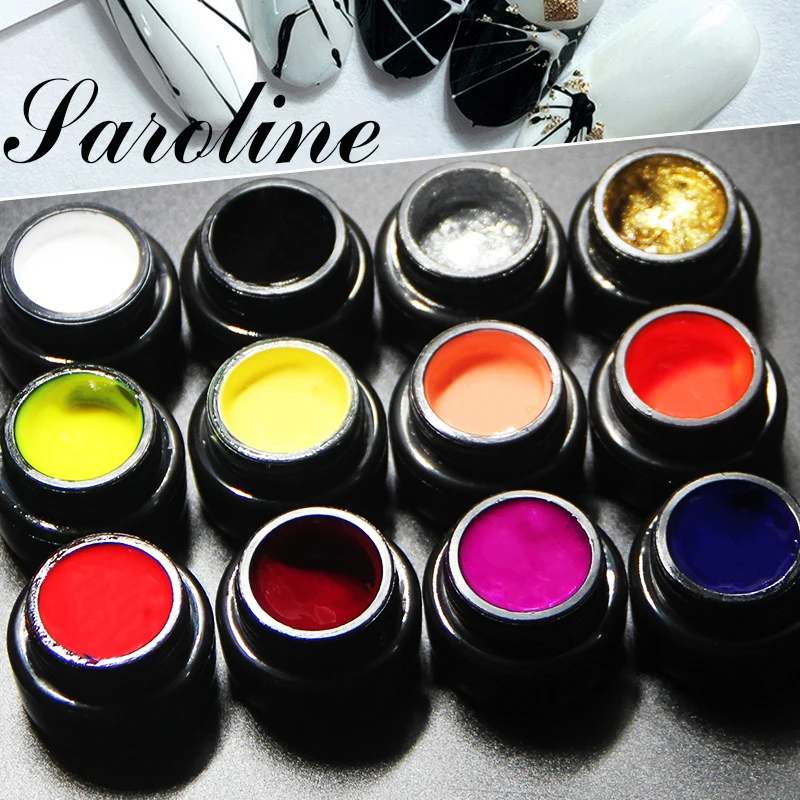 

Saroline Creative Nail Art Painting Gel Pulling Silk Spider Creative Semi-permanently Soak-off Uv Led Nail Gel Manicure
