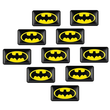

10Pcs Car styling Decorative Batman Emblem Stickers For Auto DIY waterproof Sticker Motorcycle Notebook PC Skateboard Bicycle