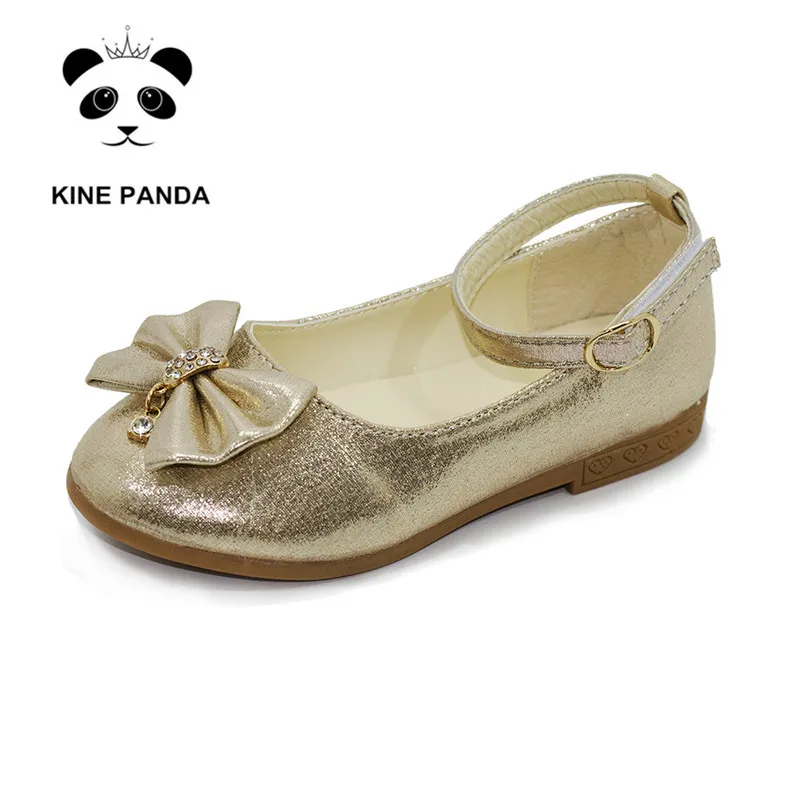 

KINE PANDA Elegant Children Dress Shoes Girls Princess Leather Wedding Dance Kids Shoes Toddler Girl 1 3 5 7 9 11 Years Old