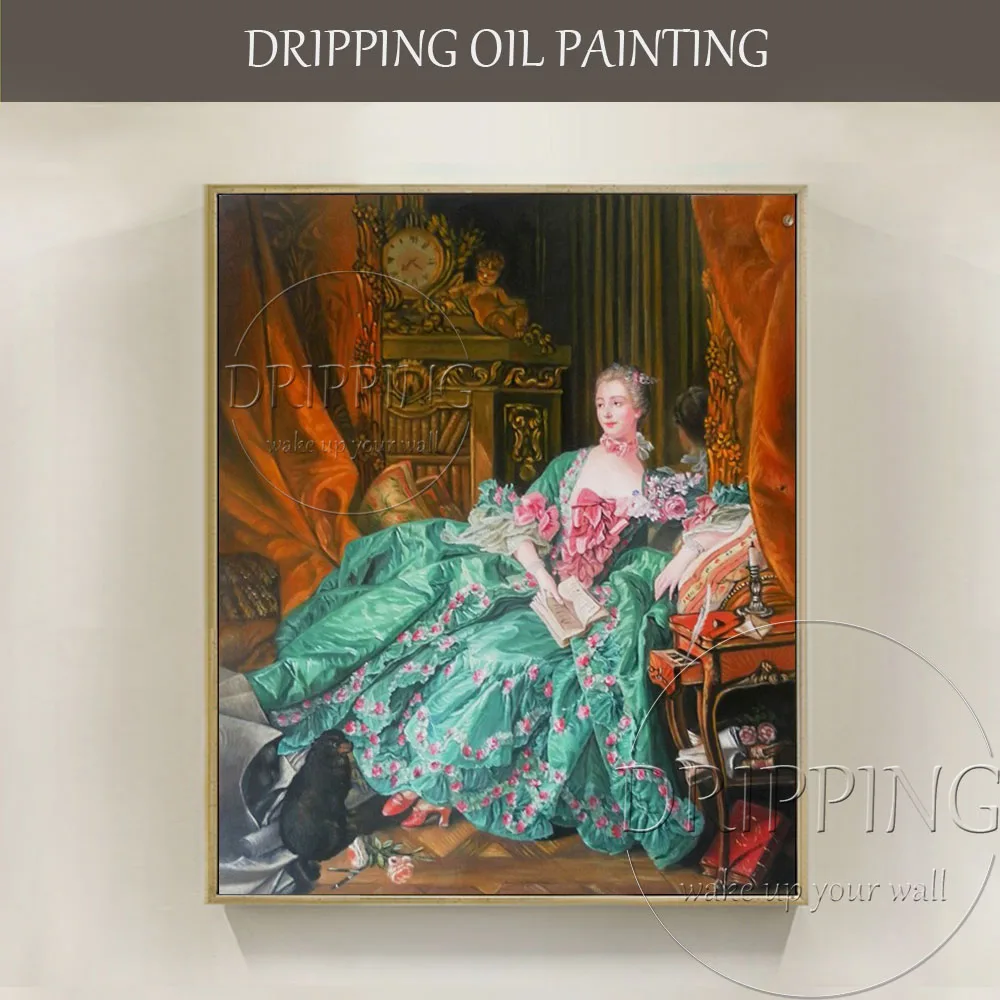 Отличный художник ручная роспись высокое качество импрессионист Madame de Pompadour