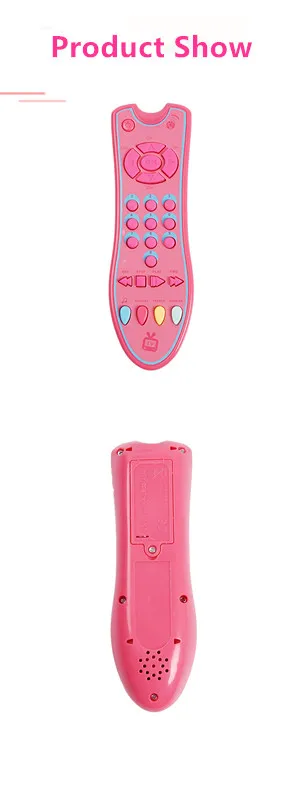 Детские игрушки Красочный музыкальный мобильный телефон ТВ пульт дистанционного управления Ранние развивающие игрушки электрические цифры дистанционная обучающая машина, игрушка в подарок