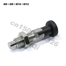 Wholesales! Index plungers , index bolts, stainless steel,without nut,plastic knob ,rest position type ,coarse thread M6M8M10M12