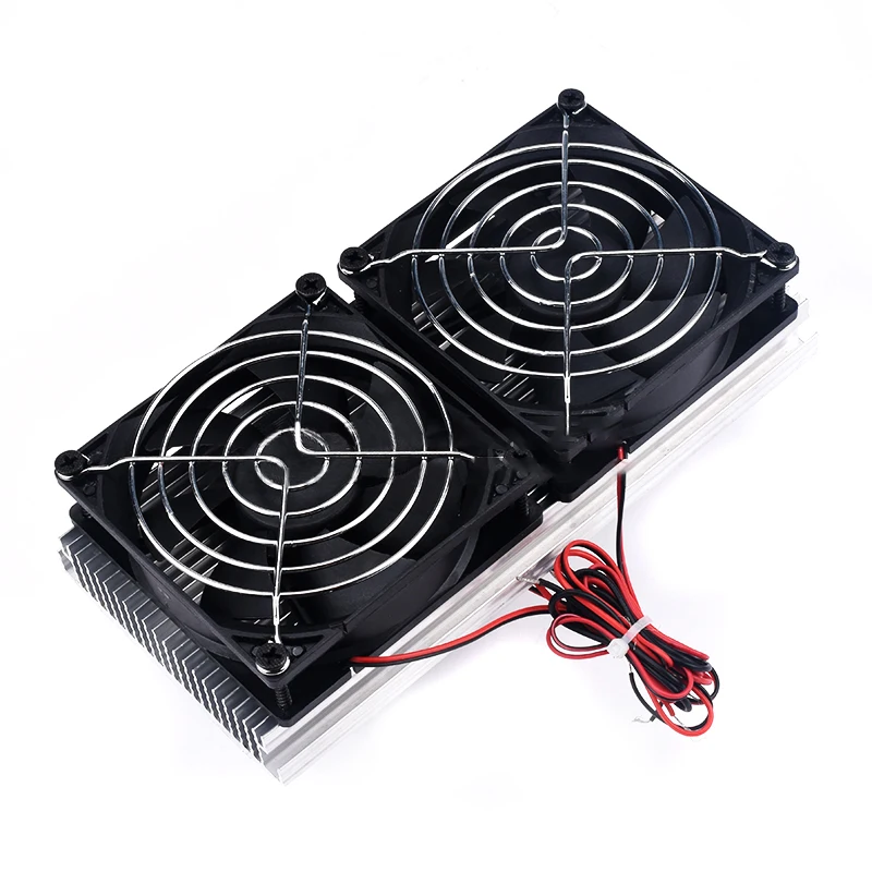 12V Dual-core Electronic Refrigerator Diy Semiconductor Refrigeration Chip Cooling Module Cool Kit