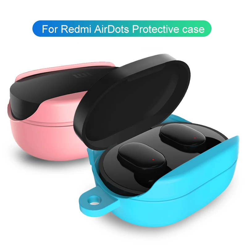 

Silicone Earphone Case Protective Cover for Xiaomi MI Redmi AirDots Youth Version TWS Bluetooth Headphone Wireless Headset