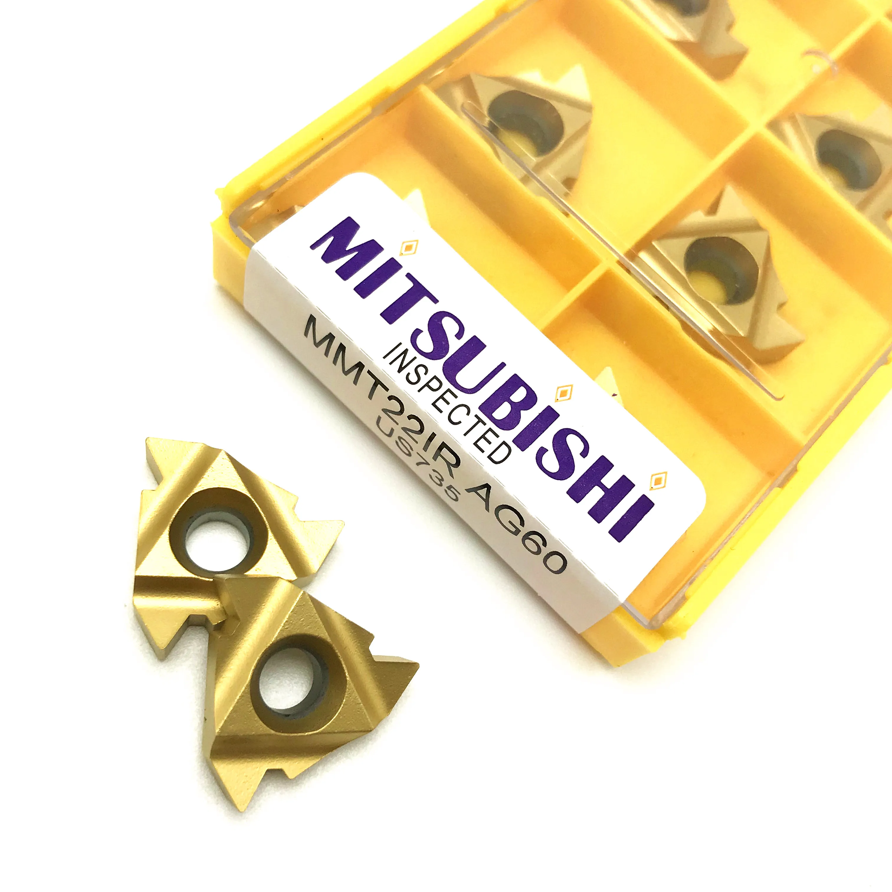 

MMT22IR AG60 US735 CNC blade carbide thread cutting insert, machined internal thread