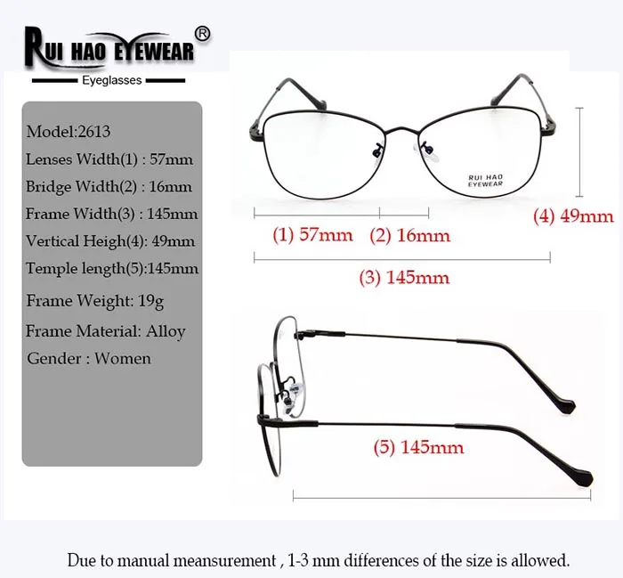 Кошачий глаз, женские оптические очки, оправа для отдыха, полный дизайн, женские очки по рецепту, очки для мужчин, Rui Hao, очки