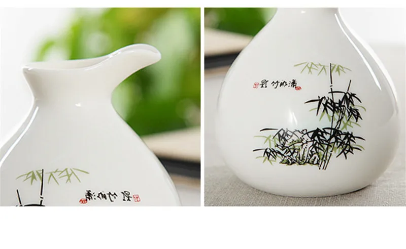 Япония керамика сервиз для Саке старинный фарфор Флагон бокалы для напитков творческие обеденные наборы для бара посуда для напитков духи хип колбы Новогодний подарок