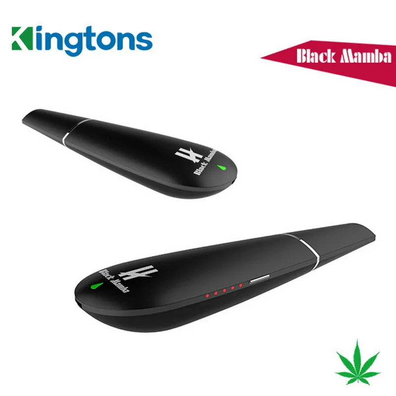  Kingtons Black Mamba vaporeate vapor smoking 1600mah Dry Herb Vaporizer electronic cigarette glass 