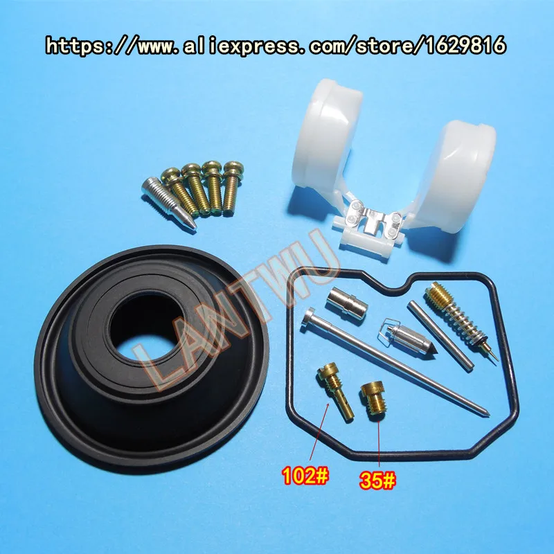 

(1 set $ 12.5) 1989-97 year Kawasaki ZRX400/ZRX-II ZR400C/E/F Keihin carburetor repair kit Configure vacuum diaphragm and float