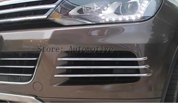 Более моды! Для Front agon Touareg 2011 2012 2013 передняя противотуманная фара боковая решетка облицовки радиатора