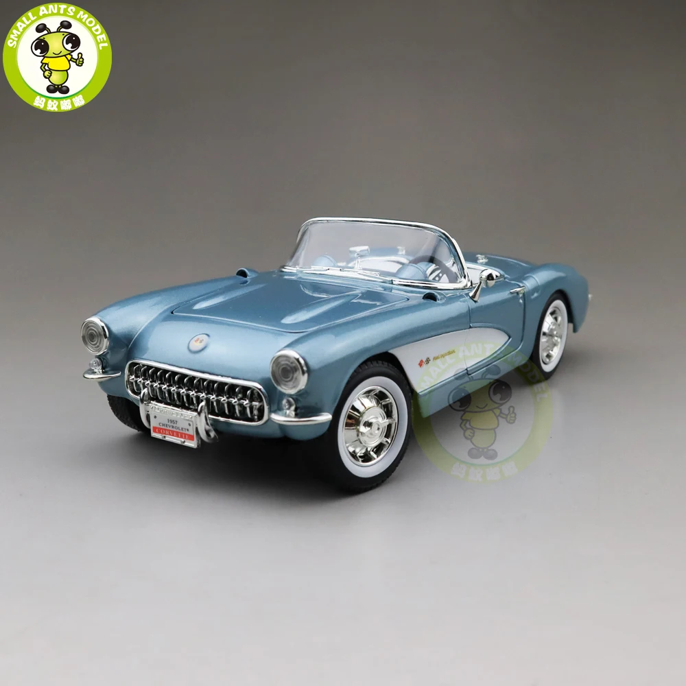 1/18 1957 Chevrolet CORVETTE Road Signature литой модельный автомобиль игрушки подарок для мальчиков девочек