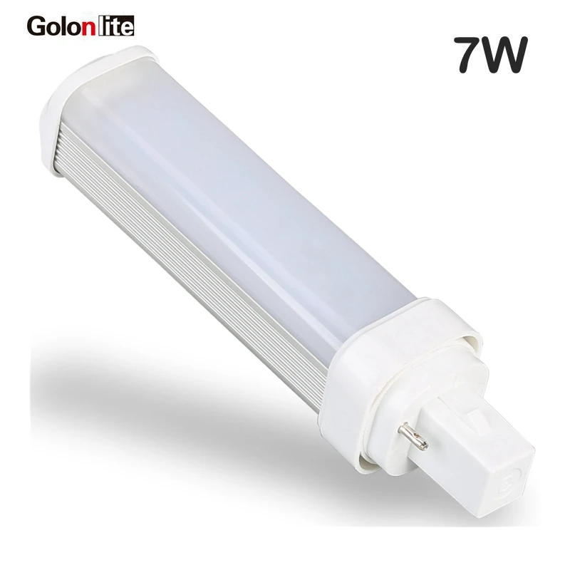 Golonlite G24 светодиодный лампы PL 11 Вт 9 Вт 7 Вт 5 Вт 4 pin 2 pin g24 Светодиодный лампы g24d g24q E27 E26 GX23-2 G23-2 светодиодный PLC CFL замена низкая цена