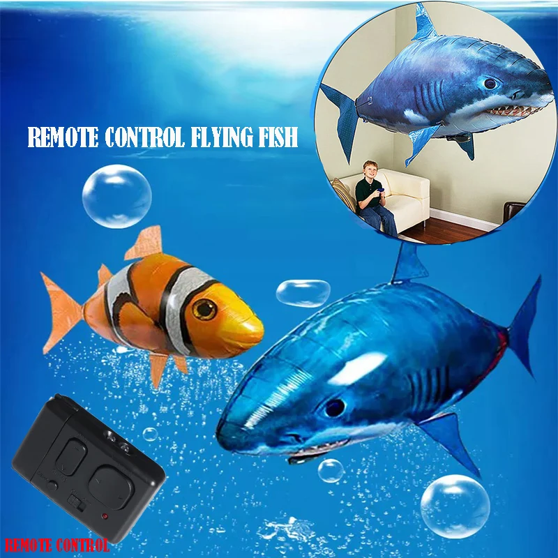 Remote Control Shark Toys Air Swimming 