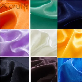 

PPCrafts Thickening performance costume satin cheongsam dress fabric Silk Satin cloth scarf fabrics satin fabric