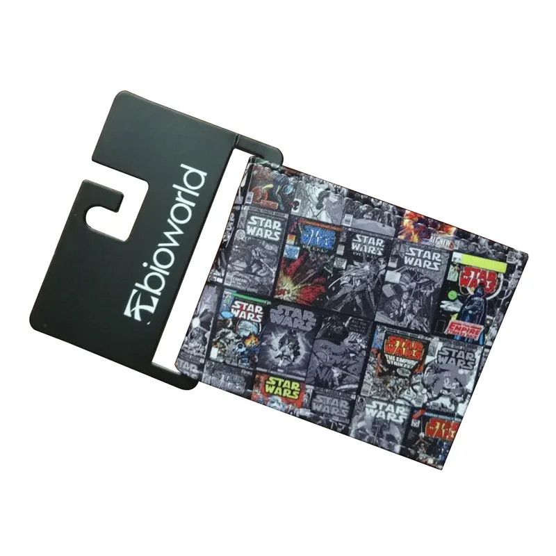 

Comics DC Marvel Bioworld Purse Star Wars Anime Short Wallets Leather Card Holder Bags Star-war Printed Men Wallet 11.5*9cm