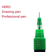 5 шт./лот 0,6mm HERO Перезаряжаемые игла для чернил ручки для рисования ручка рапидографа зеленый конец