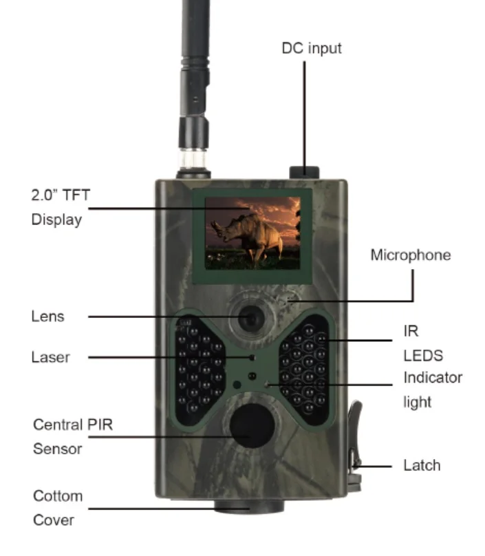 Ночное видение Охота камера HC-330M 16MP 940nm MMS Trail SMS GSM GPRS 2 г дикая ловушка фото ловушка животных дикой природы