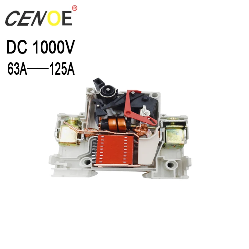 Cenoe 3P1000V 125A 100A 80A 63A выключатель постоянного тока Солнечный 1000A высокий ток отключения переменного тока выключатель для глобального большой емкости генерация солнечной энергии