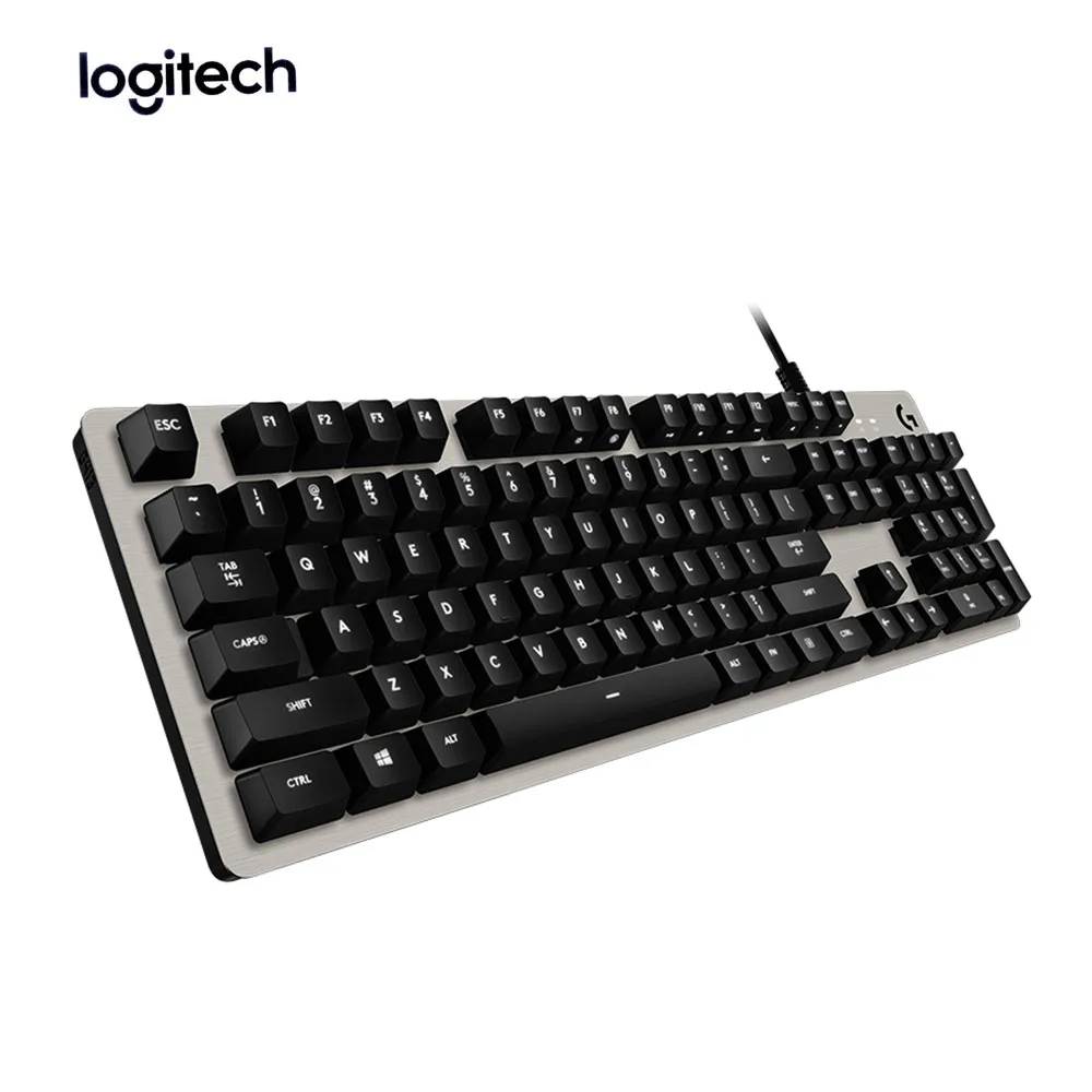 Logitech G413 клавиатура ROMER-G переключатель светодиодный подсветка Механическая углеродная игровая клавиатура с USB Сквозной