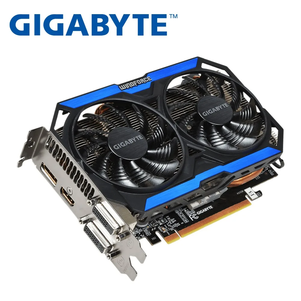 Видеокарта GIGABYTE GTX 960 4 Гб 128 бит GDDR5 видеокарты для nVIDIA VGA карты Geforce GTX960 Hdmi Dvi игра используется gtx750ti 750