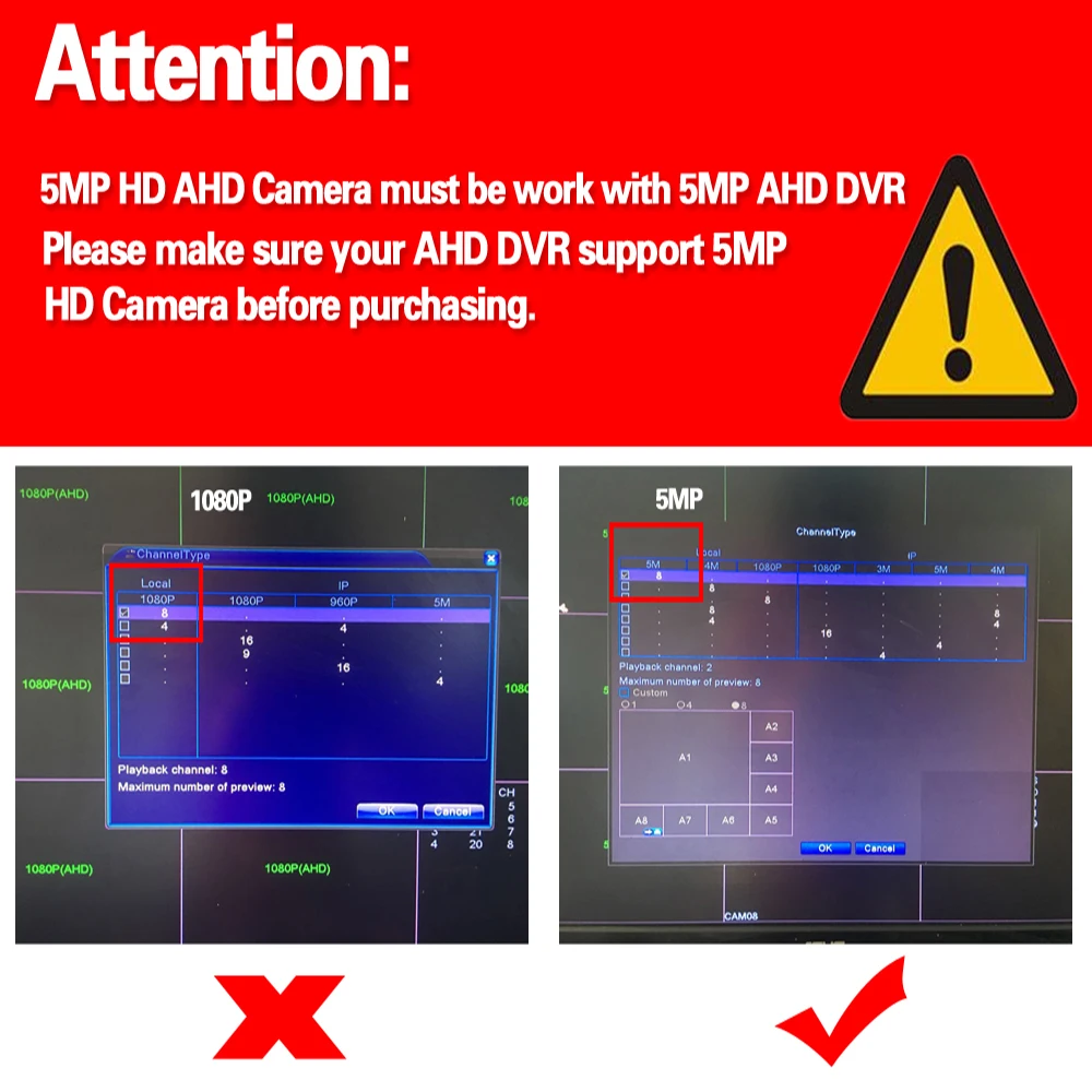 HD Security Camera Outdoor Waterproof 5.0MP AHD TVI CVI Analog CCTV Surveillance Camera Sony IMX335 - 33031500959