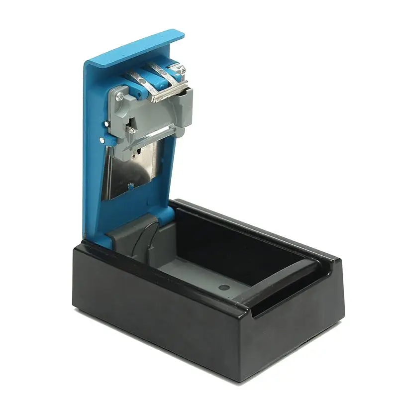 Portable Safe Box Wall Mounted 4 Password Keys Combination Lock Metal Alloy Storage Store Key Storage Organizer Boxes