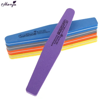 

1pc Double Side Grit 100/180 Nail Art Files Block Buffer buffing Sanding Washable Sponge French Gel Polish Tips Shaped Polishing