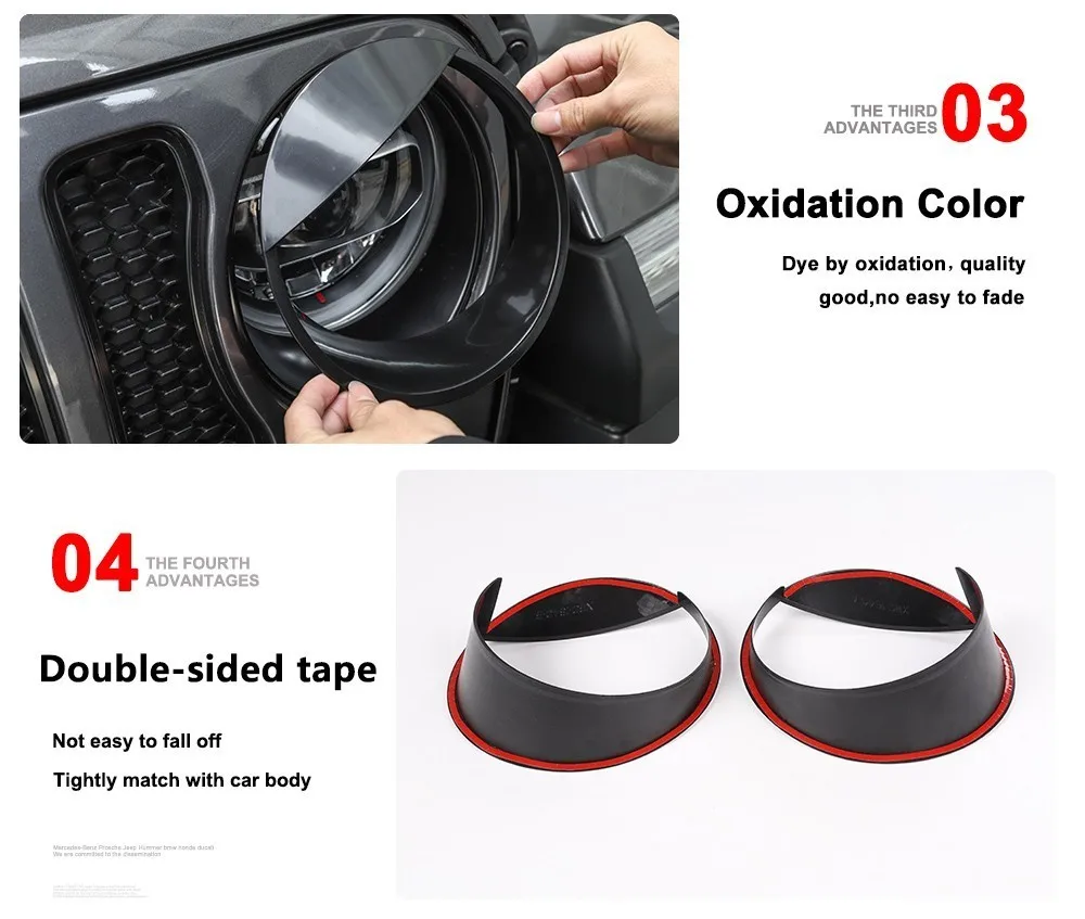 MOPAI колпаки для Jeep Wrangler JL+ Автомобильный головной светильник, декоративные фары, аксессуары для Jeep Wrangler