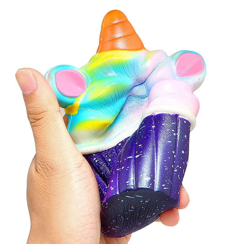 Galaxy Jumbo Cupcake Unicorn мягкое медленно поднимающееся Мороженое Мягкие Мультяшные куклы ароматизированный хлеб торт детские игрушки Горячая Распродажа